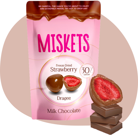 Fragola liofilizzata con cioccolato