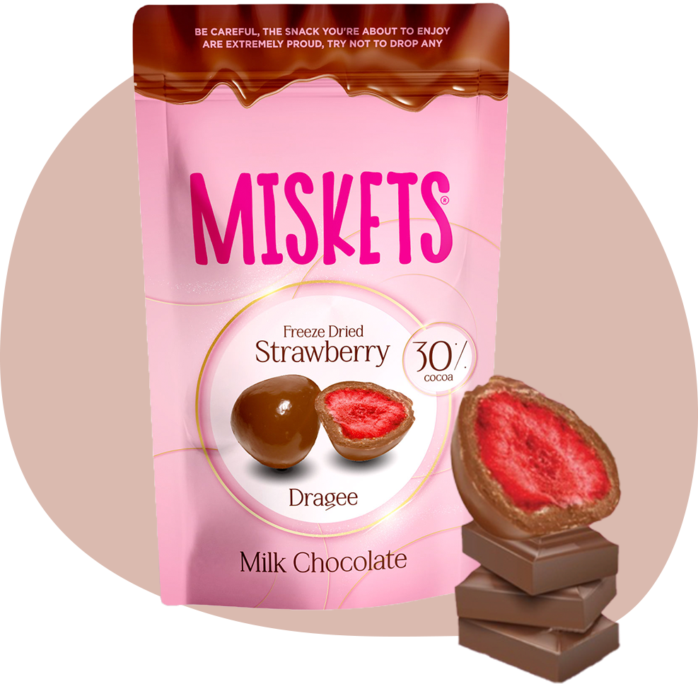 Fragola liofilizzata con cioccolato