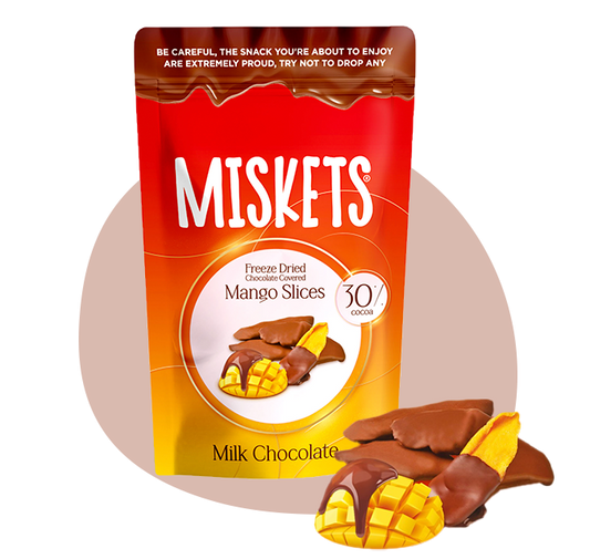 Miskets Mango ricoperto di Cioccolato al Latte