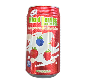 Black Tea with Mixed Berries and Boba