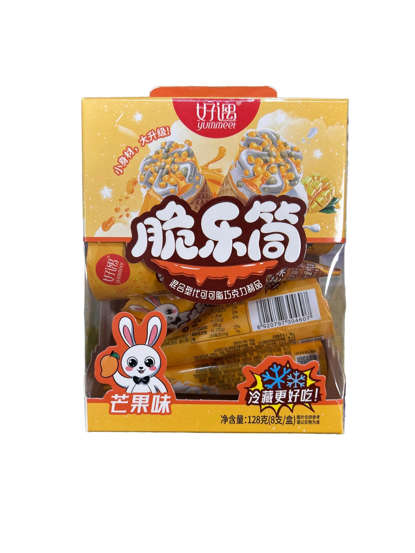 Coni cioccolato e mango 128g