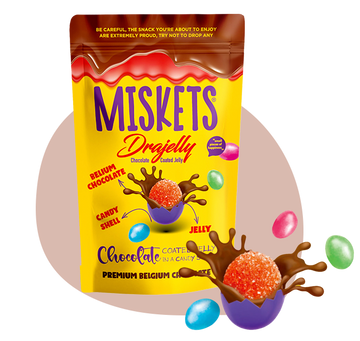 Miskets Jelly ricoperte di Cioccolato al Latte