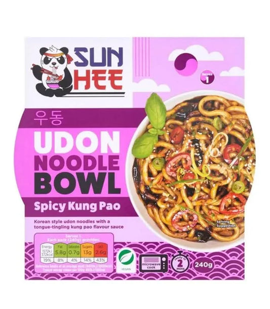 Sun Hee Udon Noodle Bowl Sapore Kung Pao 240g