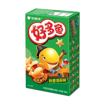 Crunchy seaweed-flavored snack