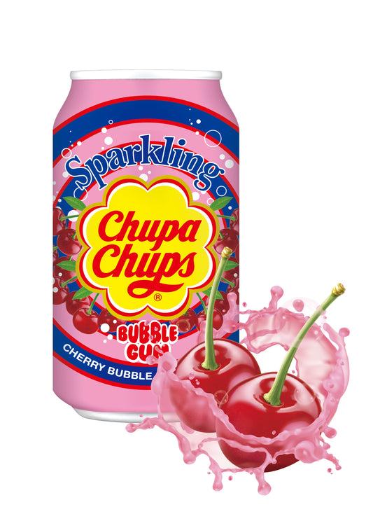 Chupa chups bubble gum cherry bubble gum flavour