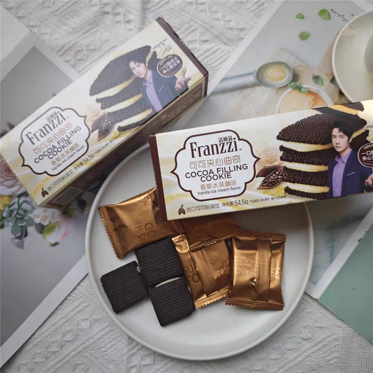 Franzzi cioccolato e vaniglia 93g Una confezione