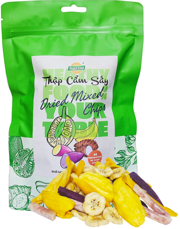 Mixed dried fruit and vegetable chips 100g