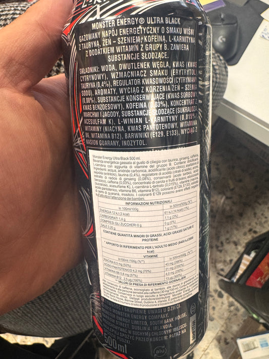 Monster energy ultra black