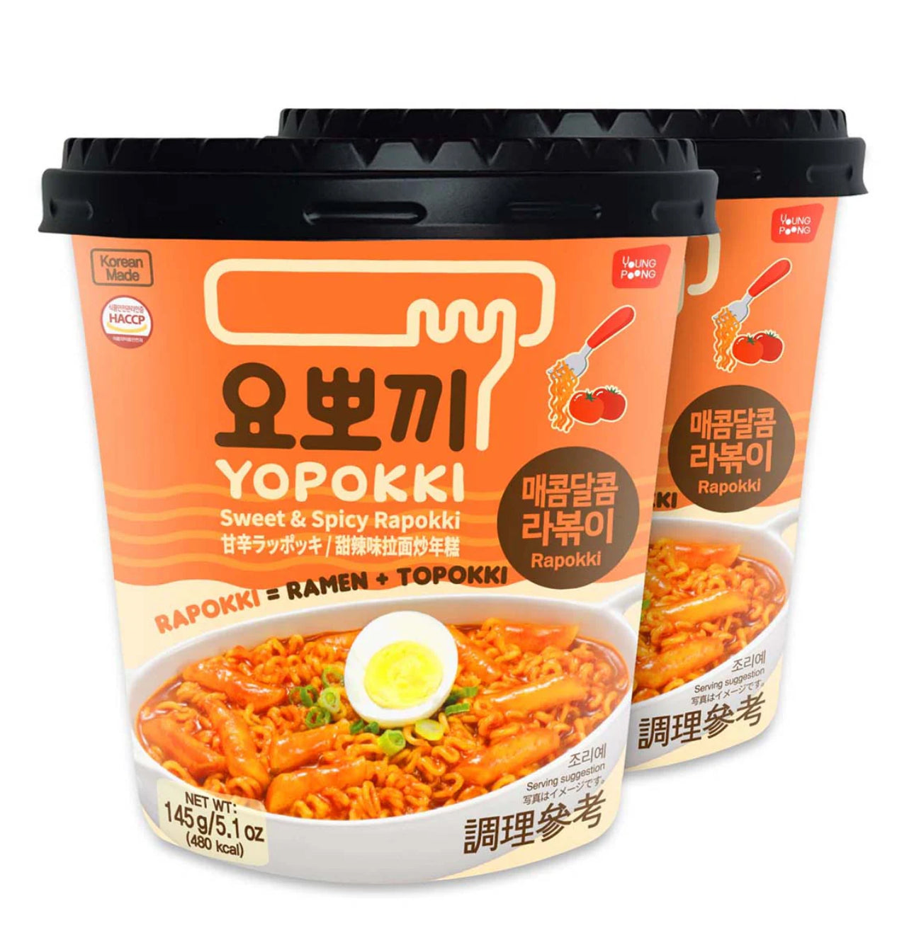 Yopokki Agropiccante Cup Rapokki Gnocchi + Ramen