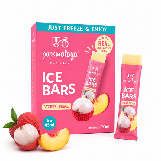 Ice Bars gusto Lychee e Pesca 6x45ml