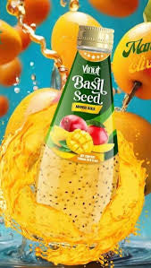 Bevanda con i Semi di Basilico al gusto Mango