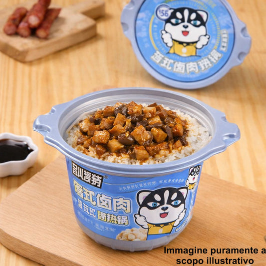 Riso Autoriscaldante con maiale brasato alla taiwanese