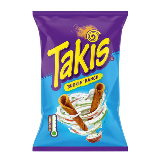 Takis Buckin Ranch, patatine al gusto di panna acida da 100g