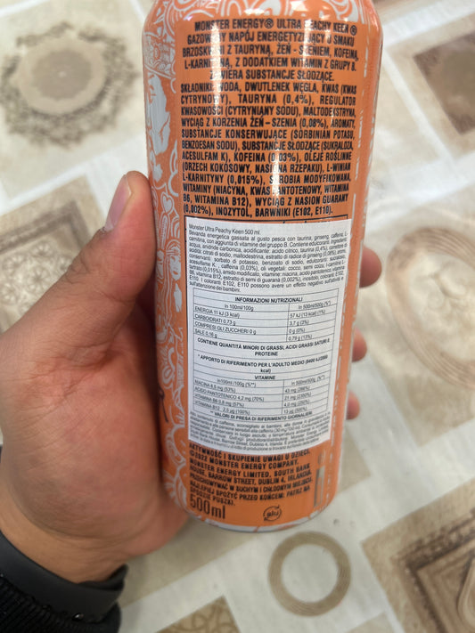 Monster Energy Ultra Peachy Keen, 500ml