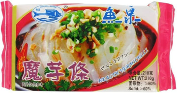 Konjac noodles form shirataki strips